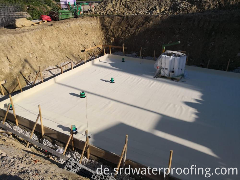 HDPE Pre-applied waterproof membrane